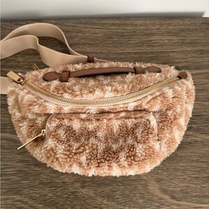 Michael Kors Tan Sherpa Crossbody Bag